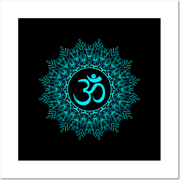 Om symbol - Aum symbol - Yoga gift ides - Wall Art by Saishaadesigns